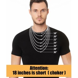 Fiusem Cross Necklace for Men, Gold Plated Mens Cross Necklaces with 3.5mm Cuban Chain, Stainless Steel Small Cross Chain for Men and Women 16Inch