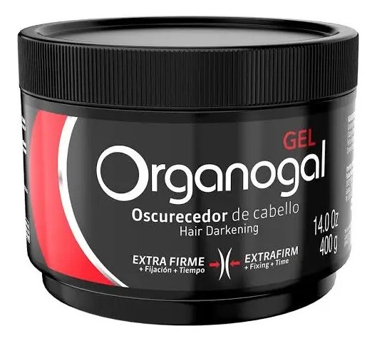 2 Gel Organogal Grisi Oscurecedor De Cabello 400g