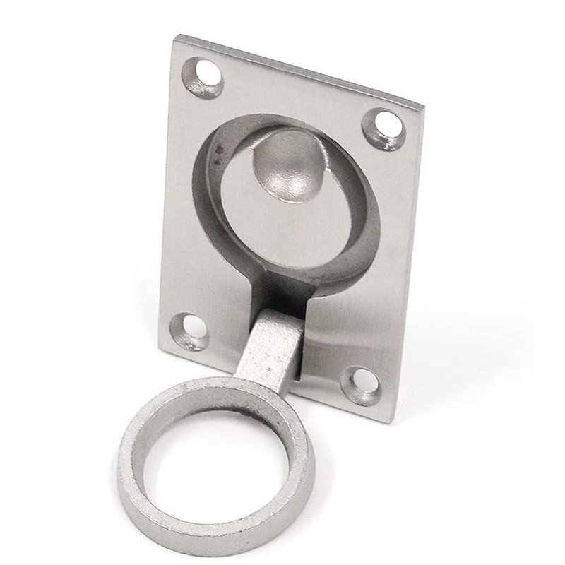 Bestgle 2 Packs Flush Ring Plull Handle Hatch Locker, 62