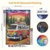 Qukle Bus Diamond Painting Kits, 5D DIY Diamond Painting Spring