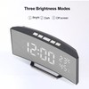 LED Digital Clock 3 Level Brightness Snooze USB Battery Powered