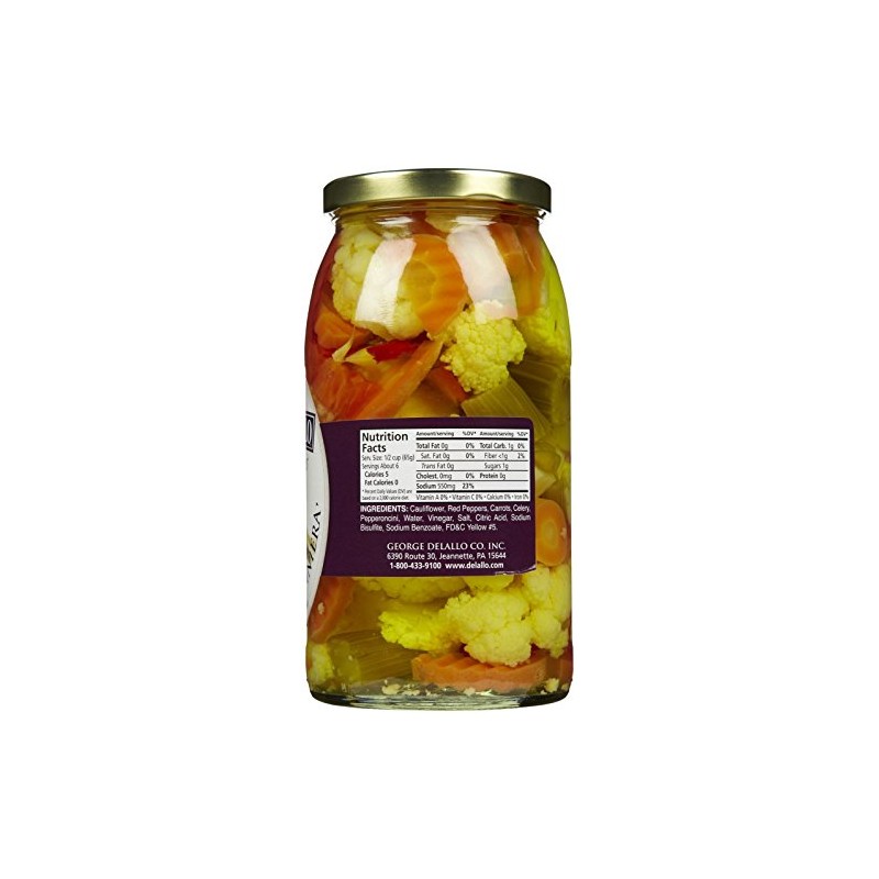 DeLallo Giardinera Mild, 25.5 oz