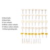 50Pcs Wool Felt Mandrel Mounted Grinding Polishing Wheel Buffing Wheel