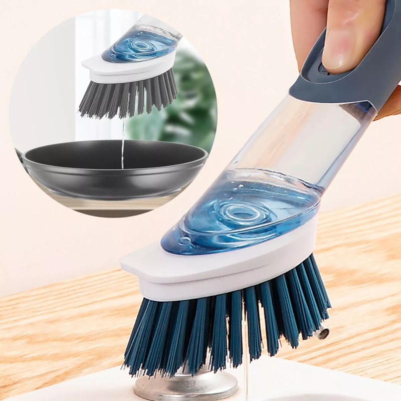 Veraly Set Cepillo Base Soporte 4 Puntas Limpieza Profunda Hogar