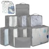 12 Large/Medium/Small Packing Cubes – Luggage Organiser in Various Sizes