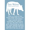The wolf you feed silhouette poster or print unframed