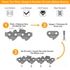 3-Pack Chainsaw Chains for 20-Inch Bar - 76 Drive Links,