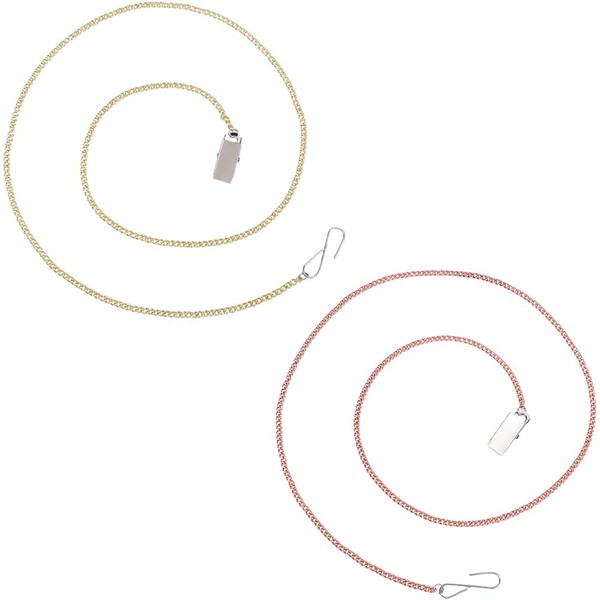 GORGECRAFT 2Pcs Zipper Helper Metal Rose Gold Iron Dress Long