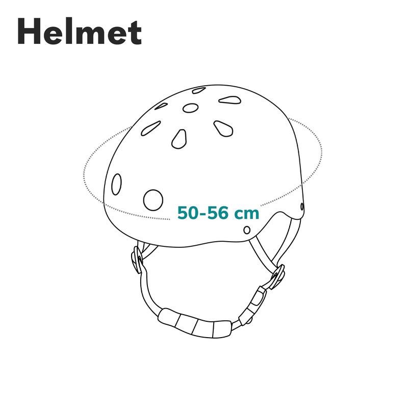 LIONELO Helmet Protective Helmet for Kids, Adjustable 50-56 cm, Chin