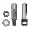 Crank Cotter, Silver, 9,5 mm kurze Fläche