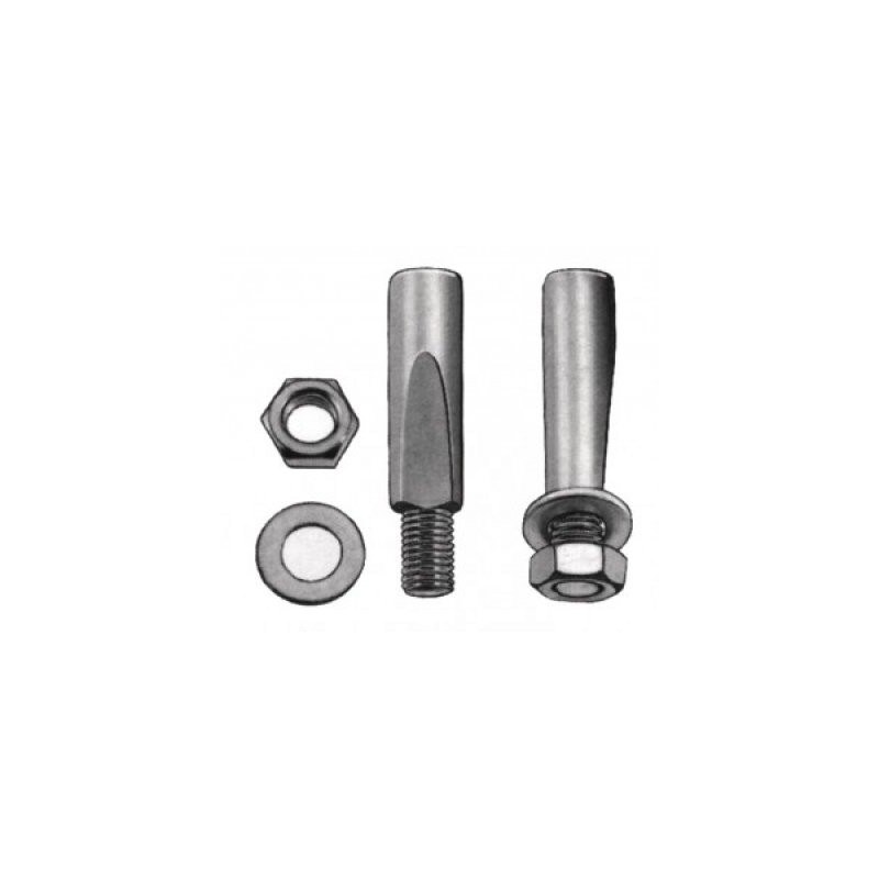 Crank Cotter, Silver, 9,5 mm kurze Fläche