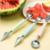 Hoshen 4-Piece Stainless Steel Fruit Excavator, Watermelon Digger, Fruit Ball