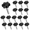 TOKSEO Pack of 16 Star Grip Screws M8, Screws with