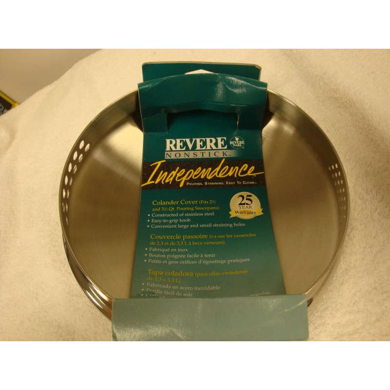 Revere FREE SHIPPING, Revere Ware Non-stick COLANDER COVER FOR 2