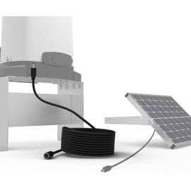 Blütezeit Solar Sliding Gate Opener System Expansion Kit - 6.6FT DC Link Harness for ME-GO-600 Gate Motor, Solar Controller Integration Module
