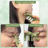 Scalp Massage Comb, Natural Gua Sha Jade Stone Massage Tool