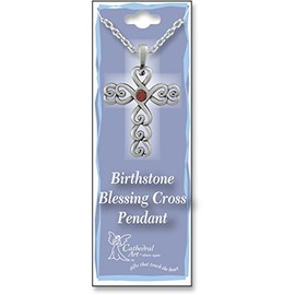 Cathedral Art BCP201 January/Garnet Birthstone Pendant, 18-Inch
