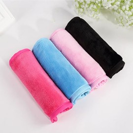 Paño Desmaquillante 5 Piezas, Paño Desmaquillante Facial Reutilizables, Toalla de Limpieza de Microfibra Reutilizable, Paño Removedoras de Maquillaje