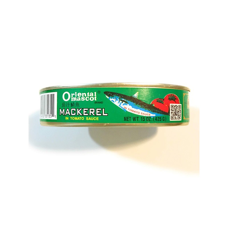Oriental Mascot Brand Mackerel In Tomato Sauce 15 Oz(2 Pack)