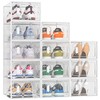 SIMPDIY Shoe Storage, 12 Pack Shoe Organizer for Closet, Shoe