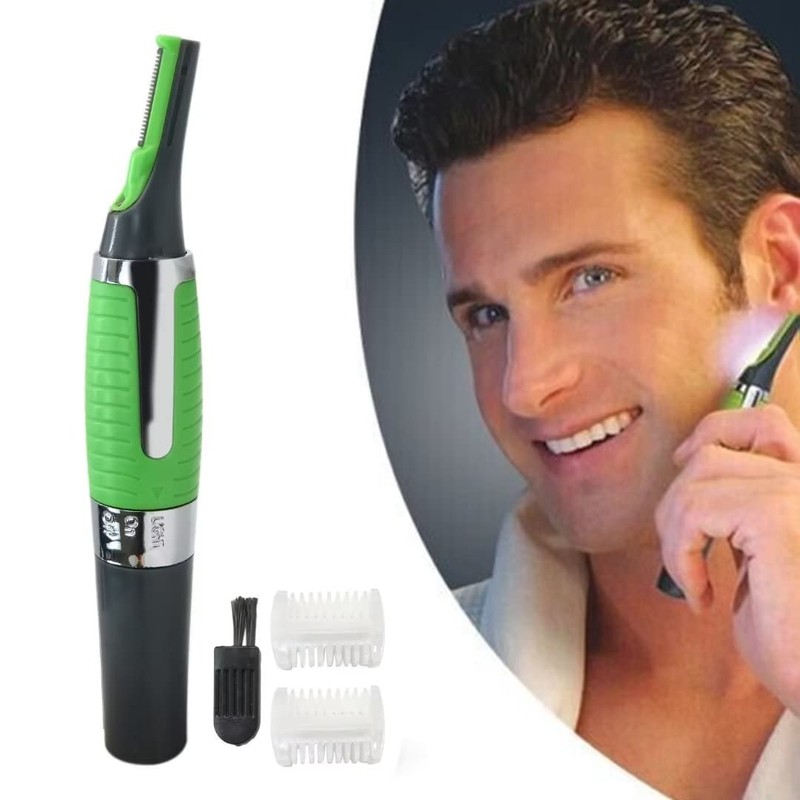 Men Nose Ear Face Neck Eyebrow Hair Mustache Beard Trimmer