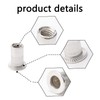 Rowiz 100 PCS M4 4mm Flat Head Aluminum Rivet Nut