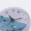 VANKOA Shower Bathroom Wall Suction Clock Waterproof Time Display Home