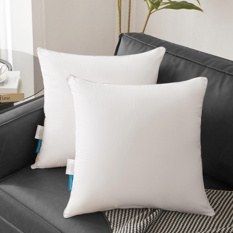 Oubonun 28 x 28 Euro Pillow Inserts with 100% Cotton