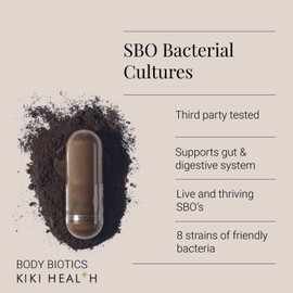 KIKI Health Body Biotics for Men & Women | Probiotics Supplement | Strengthens Digestive & Gut Health | Reduces Bloating | Dietary Probiotics for Colon & Immune Health | Promotes Wellness (120 Count)