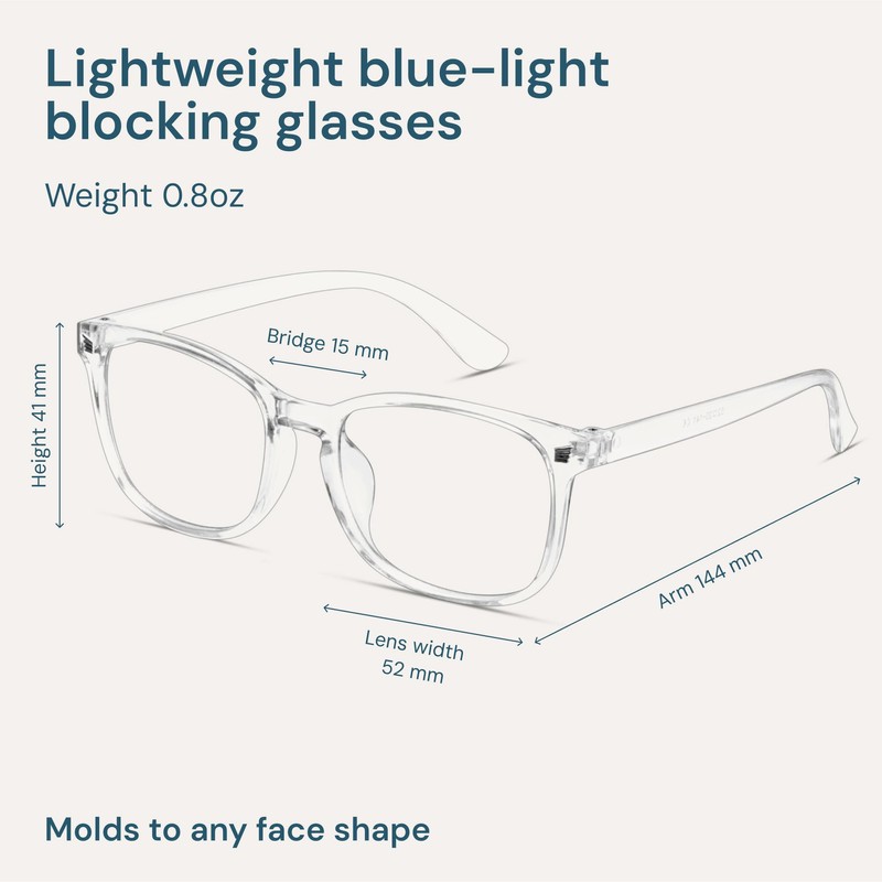 Gaoye Transparent, Clear Blue Light Glasses for Computer & Gaming