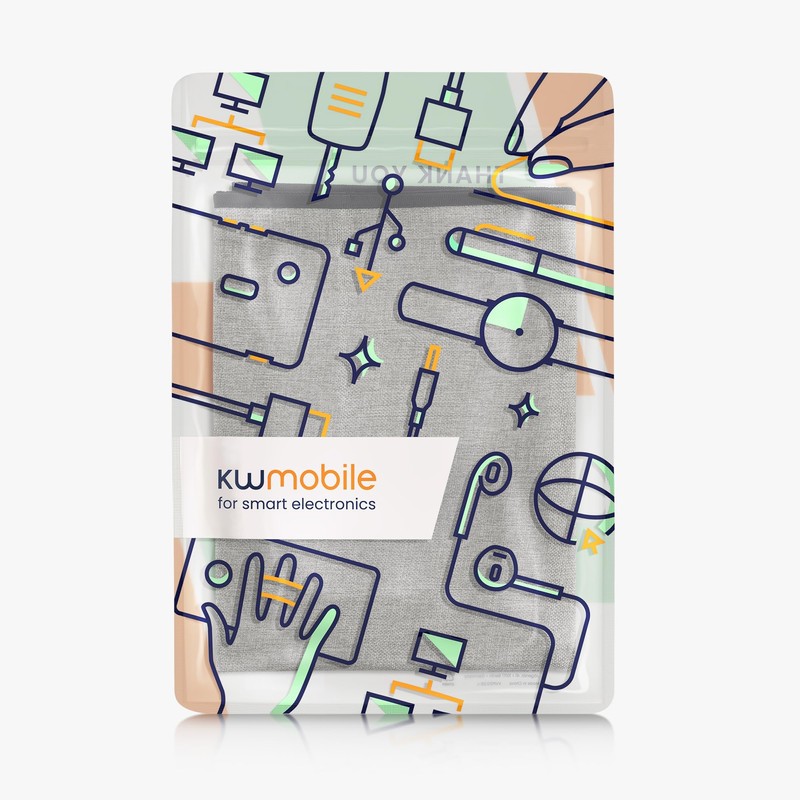 kwmobile Dust Cover for 31-32" Monitor - Linen Monitor Display