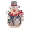Luminous Christmas Ornament LED Light Emitting Wooden Christmas Decorations Ornaments