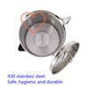 ZNZNANG Outdoor Camping Kettle，1.2L Outdoor Camping Kettle，Portable Hanging Pot Cookware
