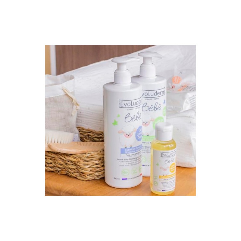 Lait de toilette doux evoluderm / bouteille de 500 mL