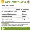 800 MG Liposomal Sulforaphane, Powerful Dual-Delivery for Maximum Absorption &
