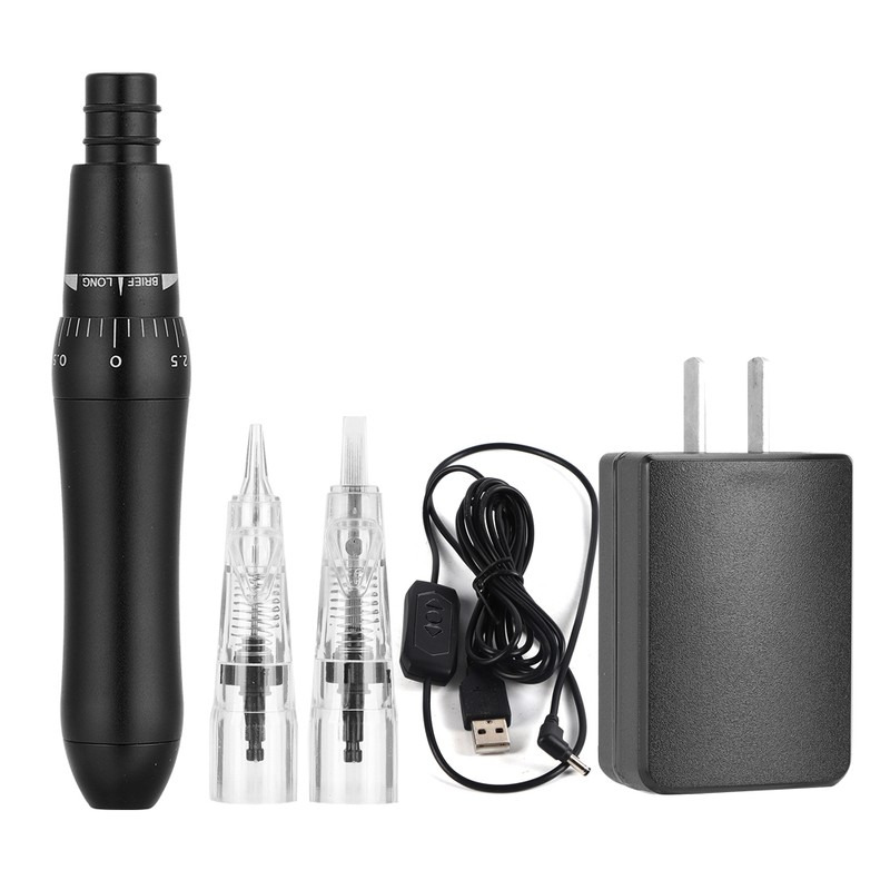 Electric Eyebrow Lip Microblading Tattoo Pen Semi Permanent Machine (Black)