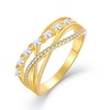 STARCHENIE Twisted Knot Ring 925 Sterling Silver 18k Gold Plated