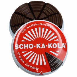 SCHO-KA-KOLA Chocolate Dark Classic with natural Caffeine from Cocoa, Cola-Nut-Powder and Coffee 1 tin x 100 g/Germany