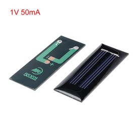 sourcing map 5Pcs 1V 50mA Poly Mini Solar Panel Modul DIY Telefon Ladegerät 55x21mm