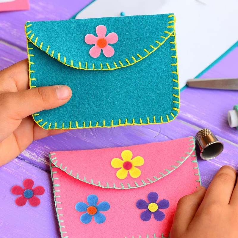 ZYWQ 100Pcs Felt Flowers Fabric Flower Embellishments for Knitting Handmade