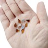 sourcing map 50PCS Flat Back Acrylic Teardrop Gems 6x10mm Artificial
