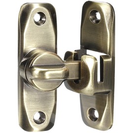 Litensh 90/180 Degree Folding Door Bolt Lock Barn Door Gate Latch Sliding Door Lock Door Bolt Door Lock Rustproof Sliding Door Lock for Cabinets Bathroom Silver