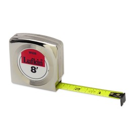 Lufkin W9210 1/2" x 10' Mezurall Power Return Tape Measure, Black