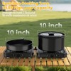 2 Burner Camping Propane Stove, Portable Folding Propane Stove with