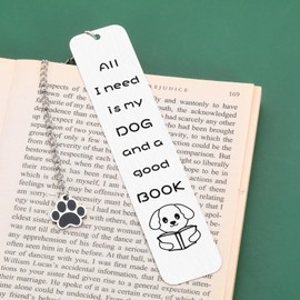 Dog Lovers Gifts for Women, Dog Metal Bookmark, Funny Bookish Gifts for Dog Lovers, Stocking Stuffers for Women, Cute Dog Book Marks for Friends, Christmas Gifts for Girlfriend Wife