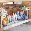 1 Pack-19"-32"W Expandable Under Sink Organizer With Upgrade Ball-Bearing Slide,2-Tier