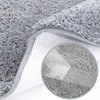HUIKKJP Nordic Style U-Shaped Toilet Mat, Gray, Approx. 19.7 x