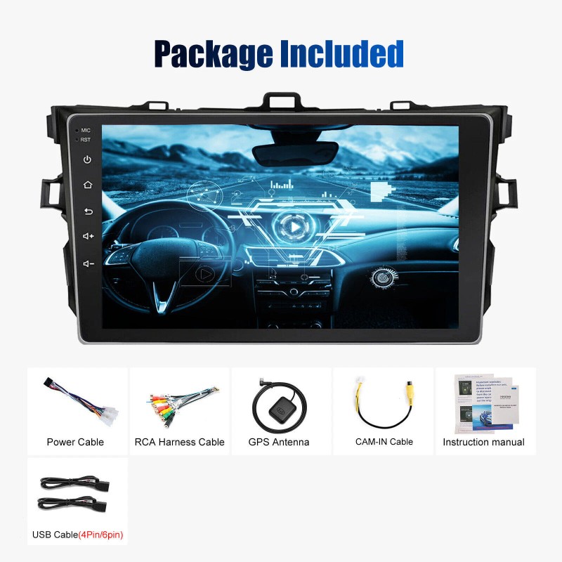 JOYINCAR Apple Carplay For Toyota Corolla Android 13 Car Stereo