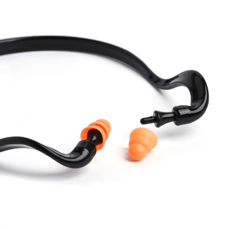 2 Banded Ear Plugs with 10 Pairs of Replacement Pods