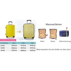 LATRAT Transparent Suitcase Covers, Travel Suitcase, Luggage Protector, Luggage Suitcase Cover, Transparent PVC Luggage Cover, Anti-Dust, Anti-Scratch for Travel (30 Inches), transparent, Transparent